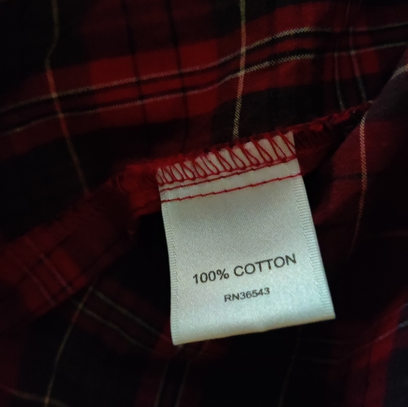 Plaid Button Down with Ruffle - Picture 9 of 9